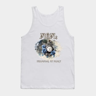 Mom: Steampunk At Heart Vintage Clock Tank Top